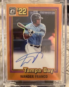 2022 Donruss Optic Wander Franco Retro 1981 Series Orange Prizm Auto #25/25 RC - Picture 1 of 5