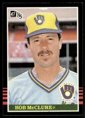 1985 Donruss Bob McClure #536 Milwaukee Brewers - Image 1 of 2