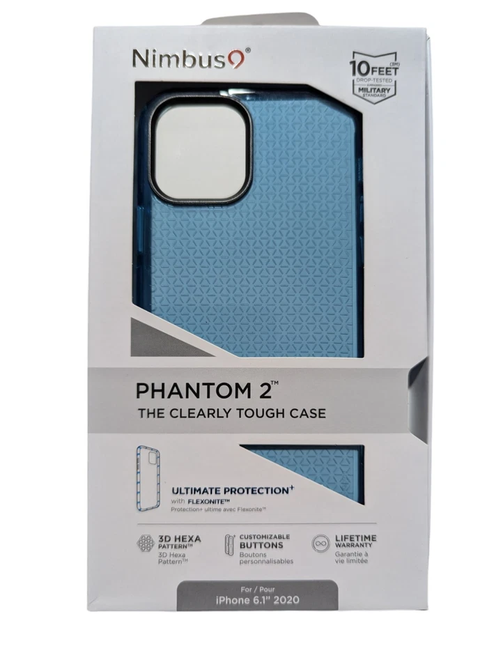 Apple iPhone 12/12 Pro Numbus9 Phantom 2 Case - Pacific Blue Cover Shield