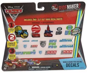 2x Cars 2 World Grand Prix Francesco Racing Decals - Picture 1 of 1