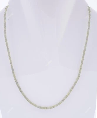 Natural Green Sapphire 925 Silver Beaded Christmas Special Necklace For Girls - Image 1 of 4