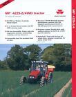 1997 Massey Ferguson Mf 4225 2/4Wd Tractor Original Dealer Showroom Brochure Us