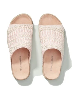 Kelsi Dagger Brooklyn Slide Sandals -Squish-Ocean Weave Peach Women’s size US 7M - Picture 1 of 4