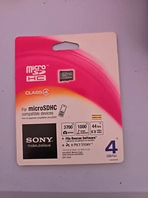 Genuine Sony 4GB Memory Card for CyberShot Digital Cameras Etc... - Image 1 of 2