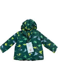 Cat Jack Green Dinosaur Jacket Coat 2T t rex brontosaurus 3-in-1 Jacket - Picture 1 of 3