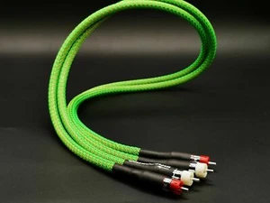 1 par de cables de interconexión de audio RCA enchapados en plata de cobre puro HiFi Cryo  - Imagen 1 de 2