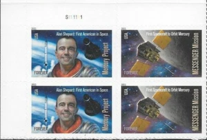 1 #4527-28 FOREVER MERCURY PROJECT & MESSENGER MISSION  PB OF 4. BIN $3.50 - Picture 1 of 1