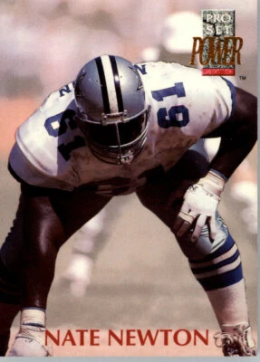 1992 Pro Set Power #61 Nate Newton - Dallas Cowboys - Image 1 of 2