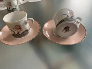 Königl. Priv. Tettau - Solitaire 2972 Iris rosa - 2 Stück Esspressotasse - neuw. - Bild 1 von 4