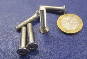 18-8 Stainless Torx Flat Head Machine Screw 10-32 x 1.00" Length, 50 pcs - Picture 1 of 12