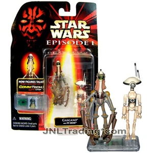 Yr 1998 Star Wars The Phantom Menace Figure GASGANO w/ Pit Droid + CommTech Chip - Picture 1 of 1