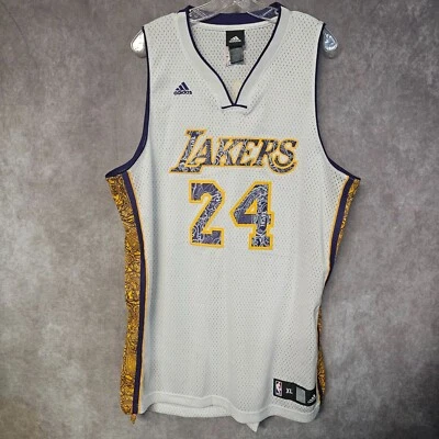 Rare Adidas Los Angeles Lakers Kobe Bryant 24 Alternate  Swingman Jersey Mens XL - Image 1 of 4