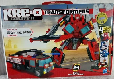 New Unopened 2010 Hasbro KRE-O  Transformers Sentinal Prime #30687/ 386 Pieces - Image 1 of 4
