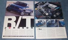 2000 Dodge Dakota 5.9 R/T Pickup Hop-Up Info Article "R/T Johnson"