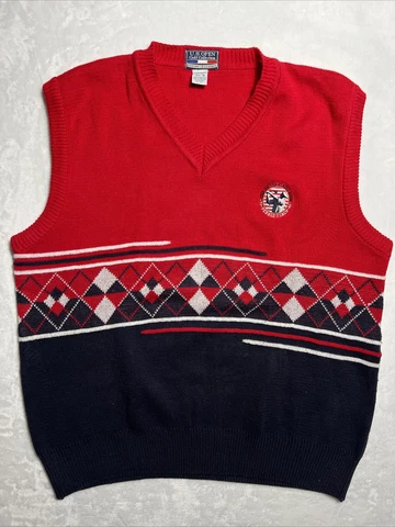 Vintage 1992 Pebble Beach US Open Golf M Sweater Vest Sleeveless Cover