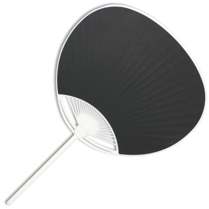 Abanico japonés UCHIWA Yukata Kimono de mano liso negro abanico de baile hecho en Japón Foto 1 de 1