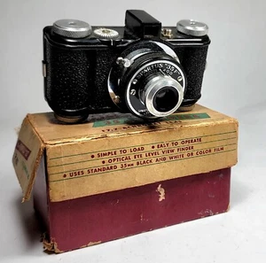 Vintage Spartus 35F Model 400 35mm Camera F7.7 Achromat Lens Original Box - Picture 1 of 10