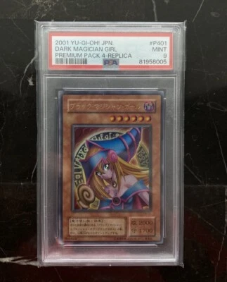 YuGiOh PSA 9 MINT P4-01 Ultra Rare Dark Magician Girl Japanese Premium Pack 4 - Image 1 of 2