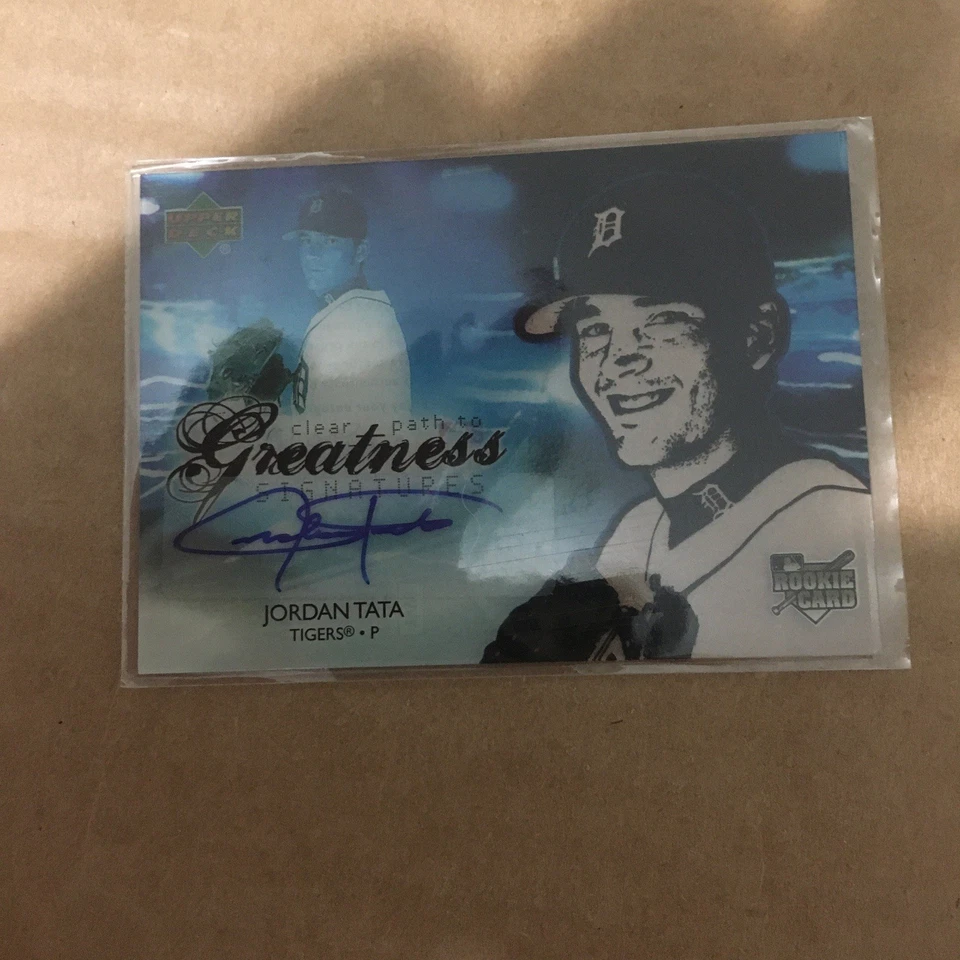 2006 Upper Deck Future Stars Jordan Tata Path to Greatness Rookie Auto - TIGERS - Image 1 of 2