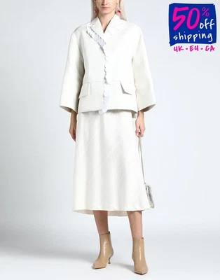 RRP €1690 MARNI Blazer Jacket US4 IT40 M Sequins Single-Breasted Notch Lapel - Image 1 of 4