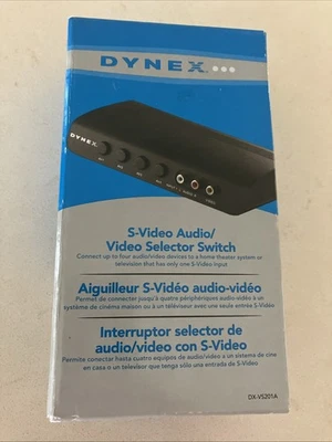Dynex DX-VS201A S-Video - Audio Video Selector Switch - Image 1 of 3