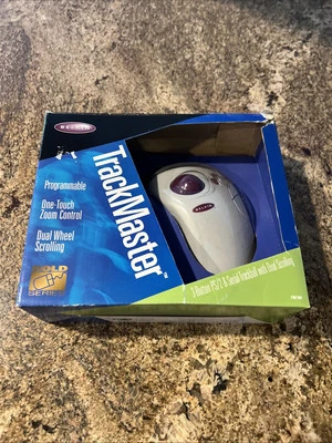 Belkin Trackmaster Vintage Trackball Mouse PS/2 Connector F8E189 - Image 1 of 4