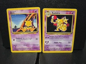 Pokemon Abra y Kadabra Base Set Evo Line - Imagen 1 de 2