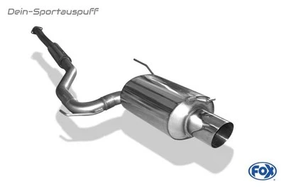 FOX Impianto Completo da Kat Mitsubishi Lancer Evolution Evo 8 129mm Tondo Forte - Immagine 1 di 3