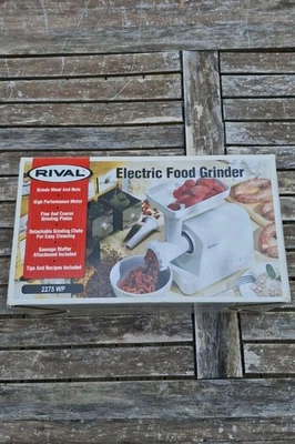 Rival ELECTRIC Meat FOOD GRINDER Chopper #2275 WP Sausage Stuffer Clean  - Image 1 of 4