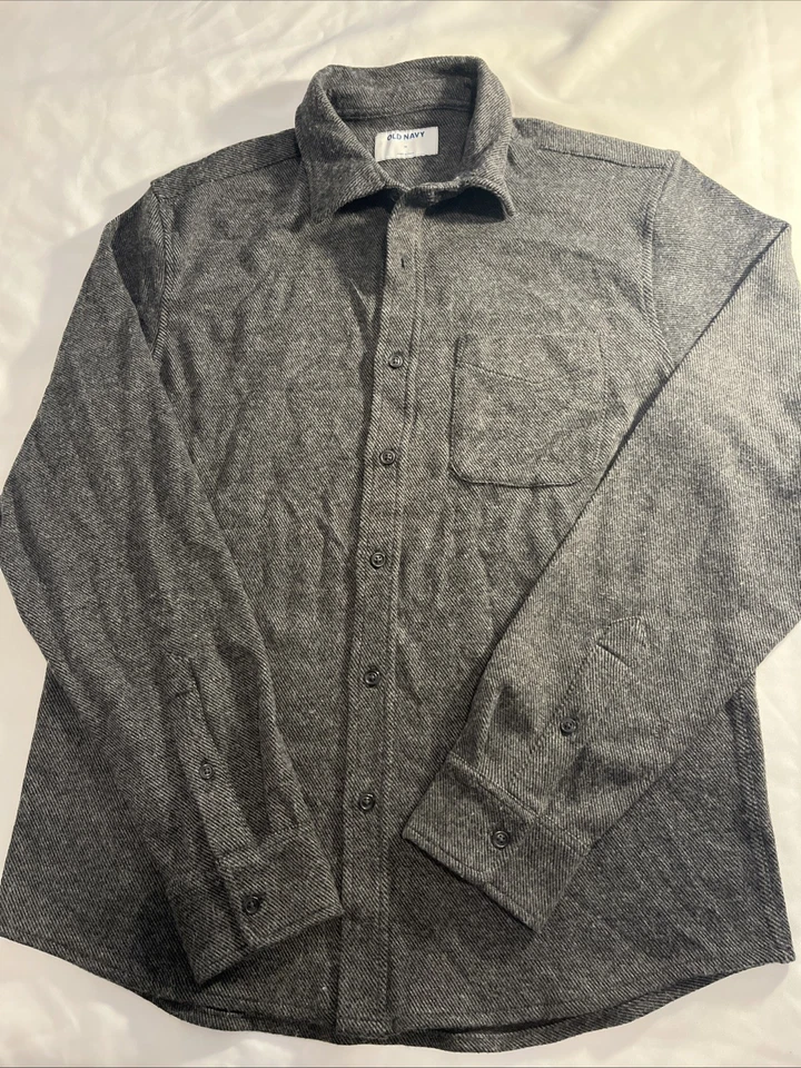 Camisa de franela suave Old Navy para hombre - talla M - gris - ajuste regular Foto 1 de 4