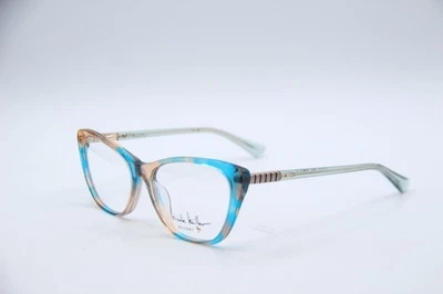 NUEVAS GAFAS NICOLE MILLER CASSIS C02 MARRÓN AZUL CLARO MARCOS AUTÉNTICOS 52-15 Foto 1 de 4