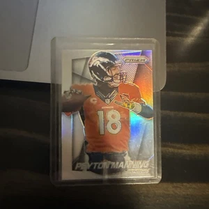 2014 Panini Prizm Peyton Manning Silver Prizms Football #58 Denver Broncos - Picture 1 of 2