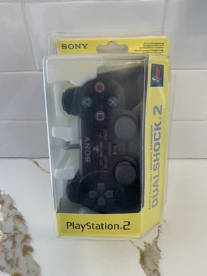 Sony PlayStation 2 Dualshock 2 Controller Black BRAND NEW SEALED   - Photo 1/4