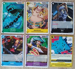 Set mit 6 verschiedenen Karten ONE PIECE CARD GAME FR - Bild 1 von 2