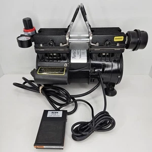 Turbo Carver Quiet Twin Tankless Engraver Air Compressor 2 CFM 3/4 HP 120 V  - Picture 1 of 12