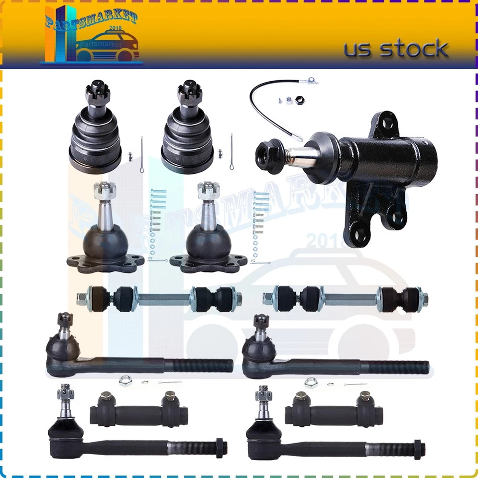 Set Of 13 Fit For 1993-2000 Chevrolet C2500Front Rear Tie Rod Ball Joint Kit - Image 1 of 4