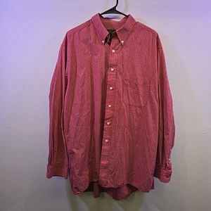 Camisa informal Keeler Bay para hombre XL roja a cuadros manga larga con botones delanteros 100 % algodón - Imagen 1 de 5