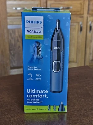 Philips Norelco Series 3000 Men's Nose/Ear/Eyebrows Electric Trimmer - NT3600/62 - Image 1 of 4