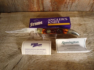 Faca vintage nova na caixa Remington Stren Angler's edição limitada série de colecionador - Imagem 1 de 4
