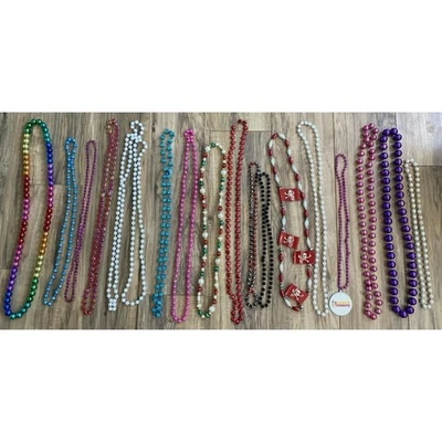 大量 大量 Gasparilla Mardi Gras 大珠吊坠 心形骰子 海盗 — 第 1/4 张图片