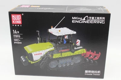 Mould King 17093 trattore RC trattore a catena morsetti 1357 pz NUOVO IMBALLO ORIGINALE