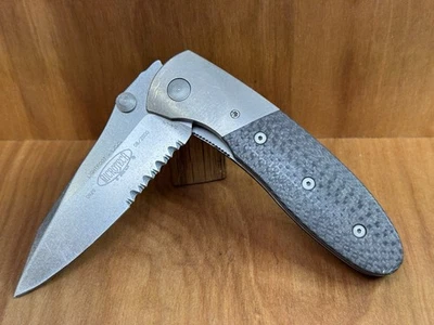 MICROTECH Lightfoot-LCC Rare 154CM Stonewash Combo Titanium Carbon 08/00 GREAT! - Image 1 of 4