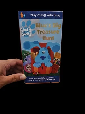 Blues Clues, Blues Big Treasure Hunt VHS 1999 Rare Vintage NICK JR (STEVE) - Image 1 of 4