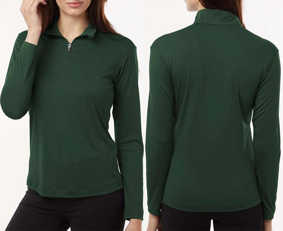 Pullover para mujer que absorbe la humedad 1/4 cremallera UPF 50 resistente a enganches para damas Dri Fit S-3XL Foto 1 de 1