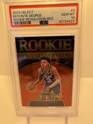 2023 Panini Select - Rookie Revolution Keyonte George #2 Red Prizm (RC) PSA 10 - Image 1 of 2