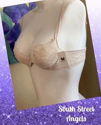 WACOAL EUROPE BFA301 ~ NUDE BEIGE LIGHTLY PADDED DEMI UNDERWIRE BRA  ~ SIZE 32B - Image 1 of 4