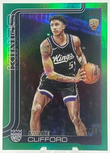 2025 Topps Nique Clifford Green Holo Foil /99 #224 RC Kings - Picture 1 of 2
