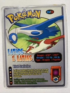 Carta Pokémon Latios & Latias Juego de cartas coleccionables Wendy’s Kids Meal 15/09 2002 - Imagen 1 de 10
