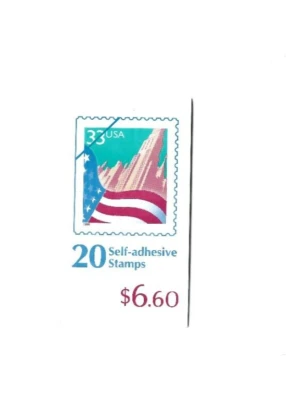 US Stamp BOOKLET OF 20 SCOTT#BK276 1999 33ct CITY FLAG MNH  - Image 1 of 2