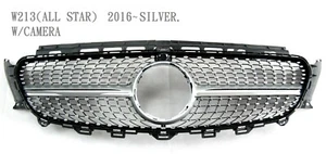 Front Grille Silver Star Look Fit For '2016-'2019 Mercedes Benz W213 E-Class - Imagen 1 de 3